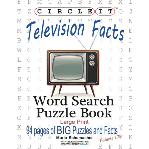 Circle It, Television Facts, Word Search, Puzzle Book