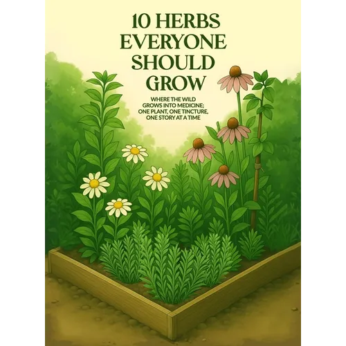 10 Herbs Everyone Should Grow: Where The Wild Grows Into Medicine; One Plant, One Tincture, One Story At a Time