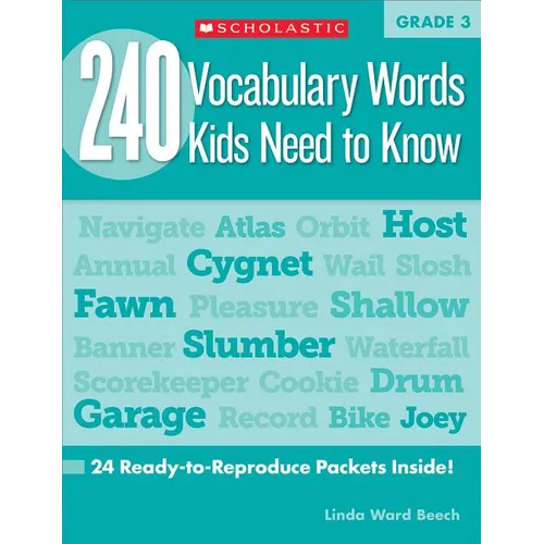 240 Vocabulary Words Kids Need to Know: Grade 3