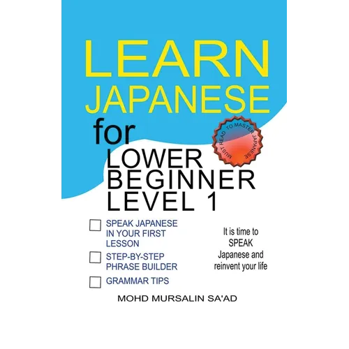 Learn Japanese for Lower Beginner level 1