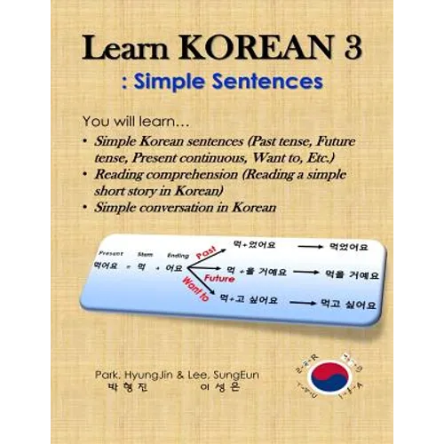 Learn Korean 3: Simple Sentences: (Past tense, Future tense, Present continuous, Want to, Etc.; Reading comprehension; Simple conversation)