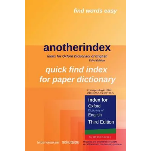 anotherindex: Index for Oxford Dictionary of English Third Edition