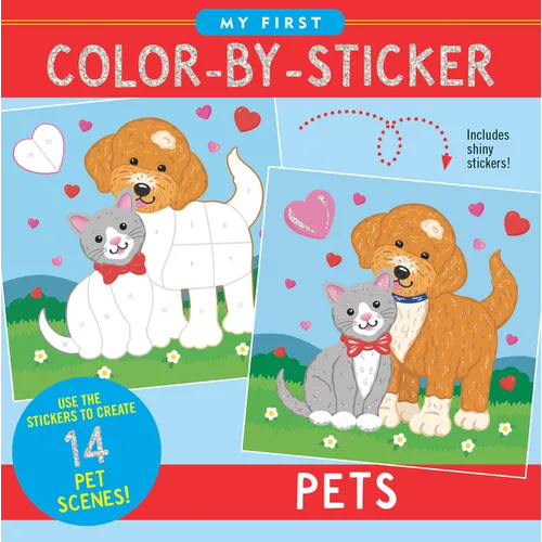 My First Color-By-Sticker Book- Pets