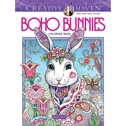 Creative Haven Boho Bunnies Coloring Book