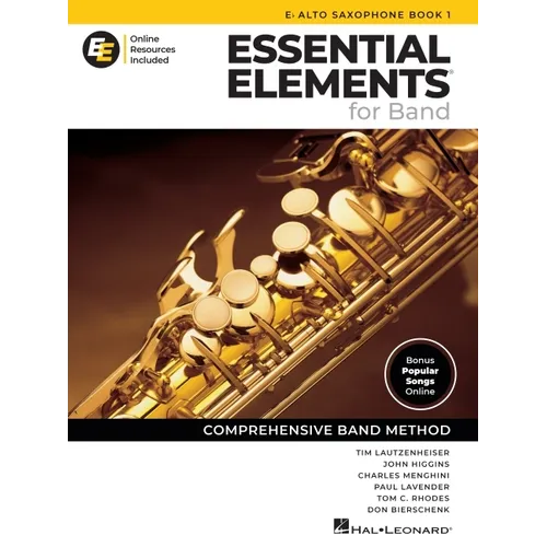 Essential Elements for Band - Eb Alto Saxophone Book 1 with Online Resources