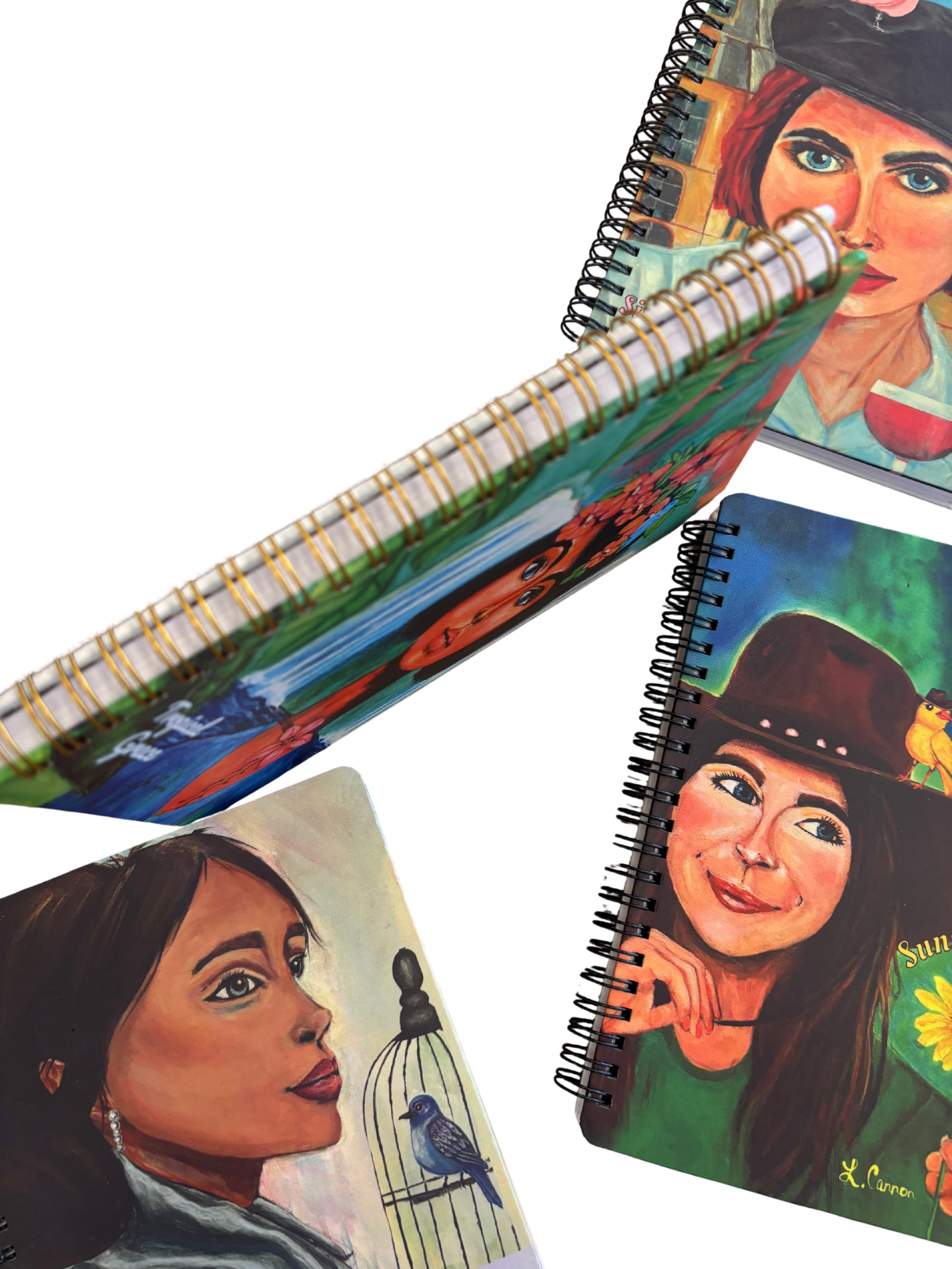 Sips in the City Lined Hardcover Journal for Women - Wine Lover Notebook