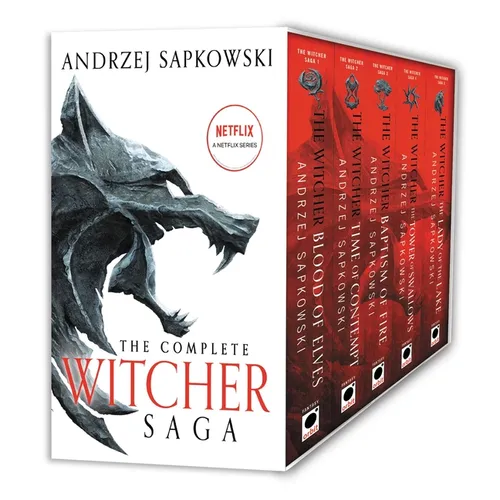 The Witcher Boxed Set: Blood of Elves, the Time of Contempt, Baptism of Fire, the Tower of Swallows, the Lady of the Lake