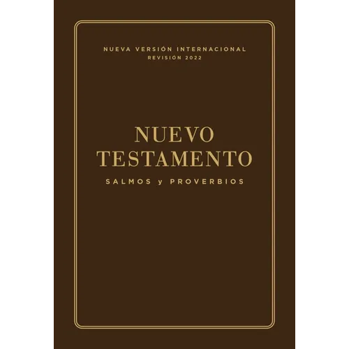 Nvi, Nuevo Testamento de Bolsillo, Con Salmos Y Proverbios, Revisión 2022, Leatherflex, Café