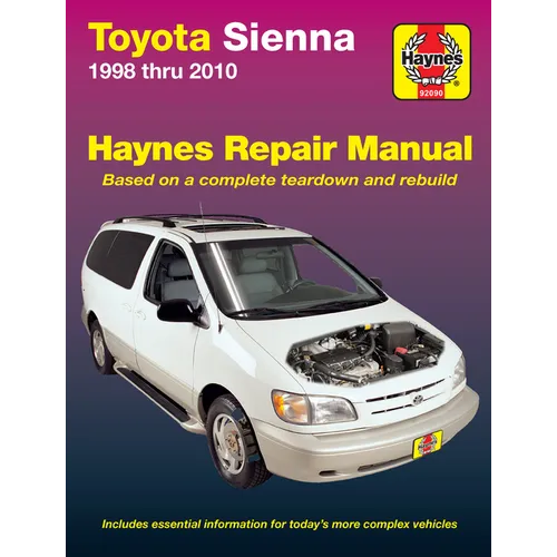 Toyota Sienna 1998 Thru 2010 Haynes Repair Manual: All Models