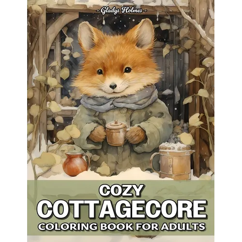 Cozy Cottagecore: Amazing Cottagecore Creatures Coloring Book For Adults With Cottage Animals, Country Farm, Woodland Creatures, And Mor