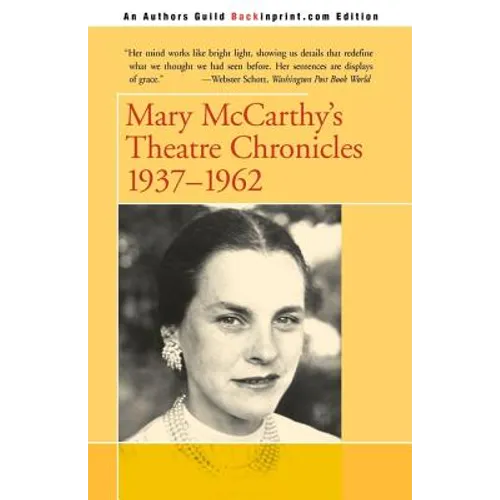 Mary McCarthy's Theatre Chronicles: 1937-1962