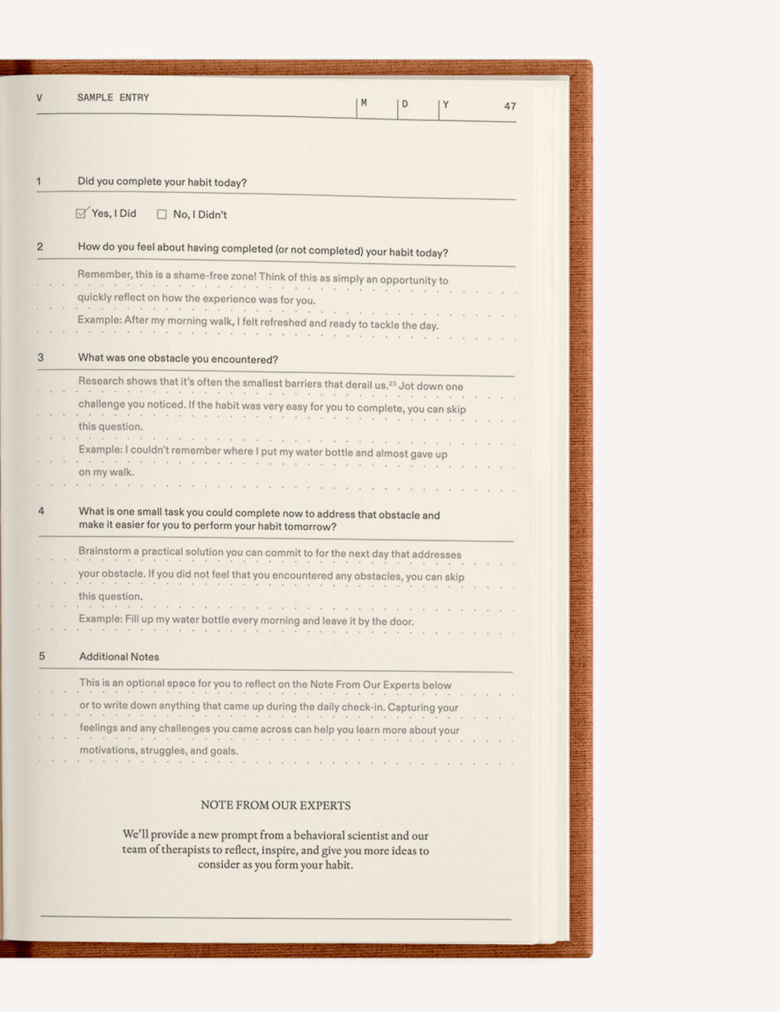 The Build-a-Habit Guide Therapy Notebook