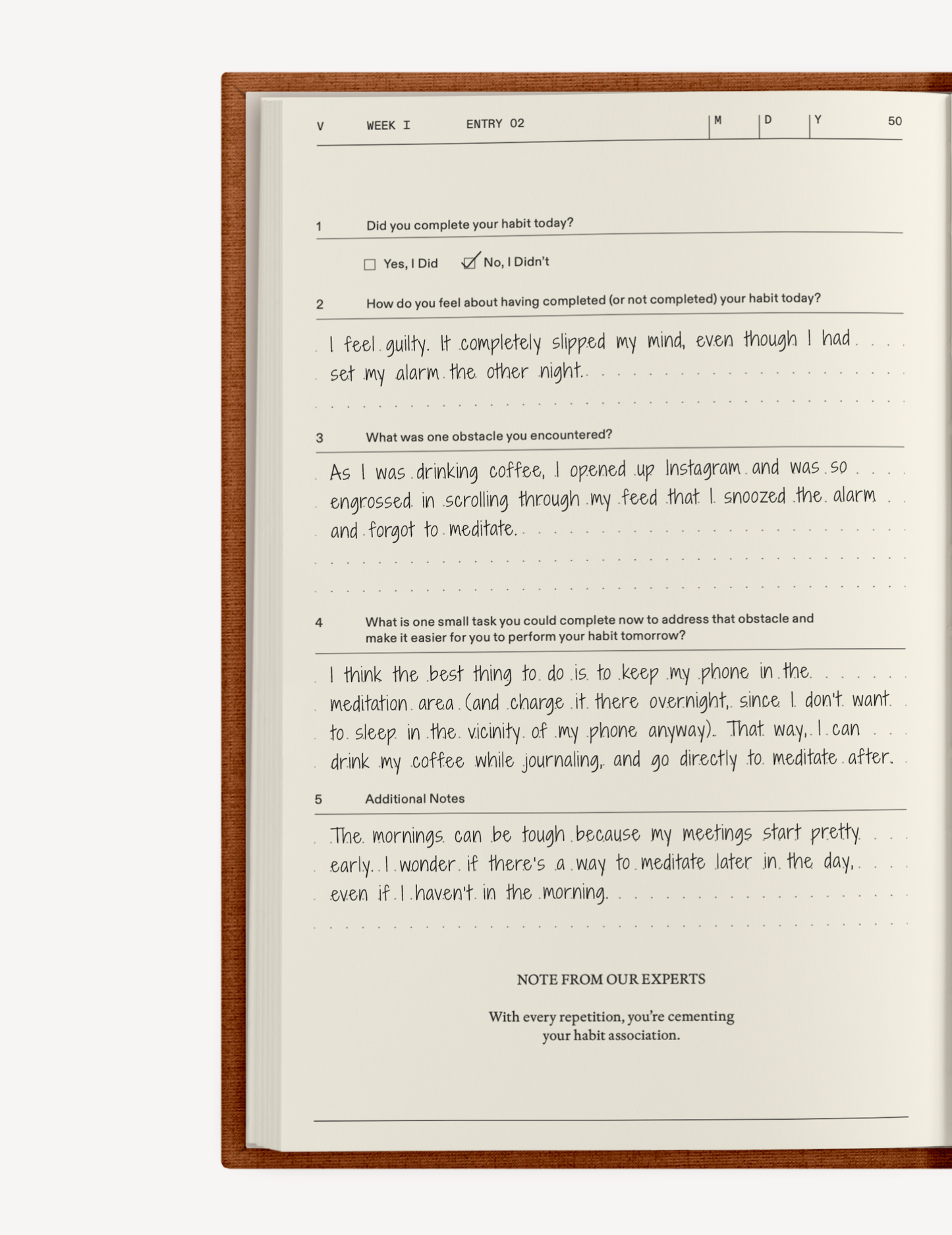 The Build-a-Habit Guide Therapy Notebook