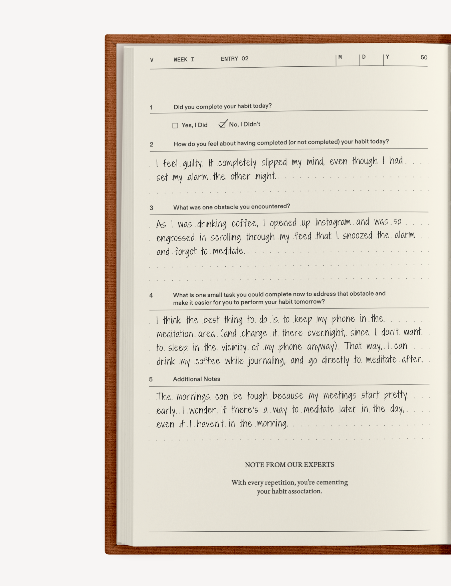 The Build-a-Habit Guide Therapy Notebook