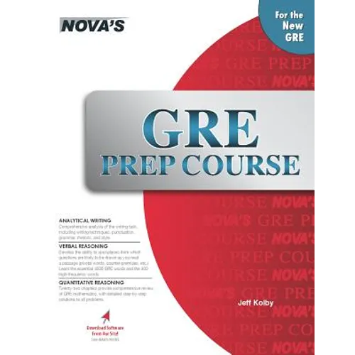 GRE Prep Course [With CDROM]