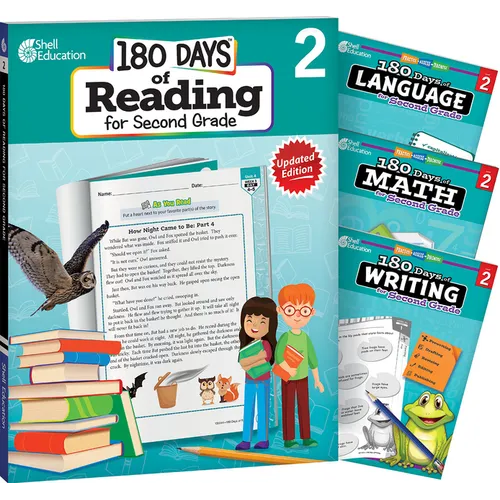 180 Days(tm) Reading, Math, Writing, & Language for Grade 2: 4-Book Set: Practice, Assess, Diagnose