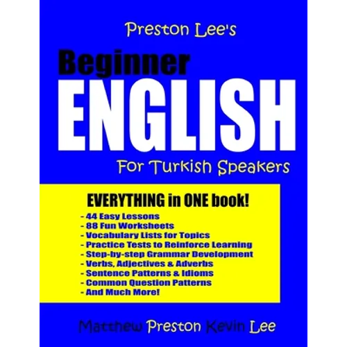 Preston Lee's Beginner English For Turkish Speakers
