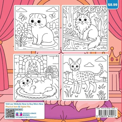 Meow Moments Bold and Easy Coloring Book