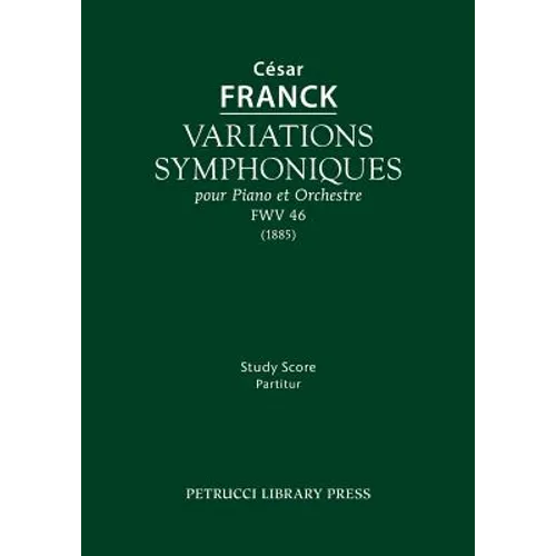 Variations symphoniques, FWV 46: Study score