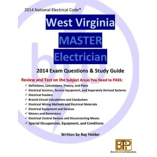 West Virginia 2014 Master Electrician Study Guide