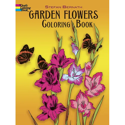 Garden Flowers Coloring Book