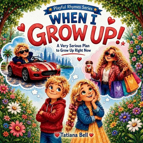 When I Grow Up!: A Very Serious Plan to Grow Up Right Now/ For Young Readers 4 - 9 years old (Playful Rhymes)