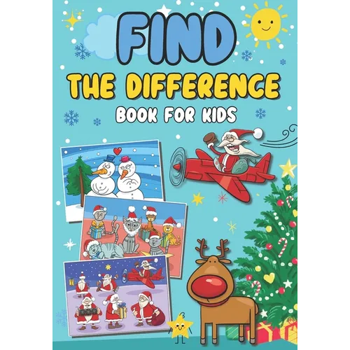 Find the difference book for kids: Christmas Special Spot, seek and find to develop children's observation and concentration Fun and colorful activity