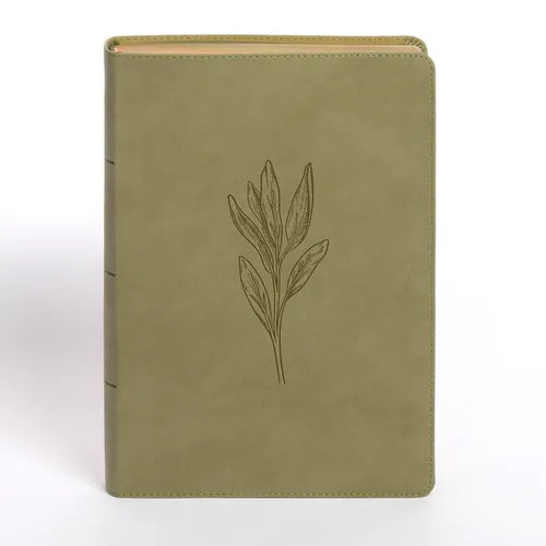 NASB Super Giant Print Reference Bible, Sage Suedesoft Leathertouch