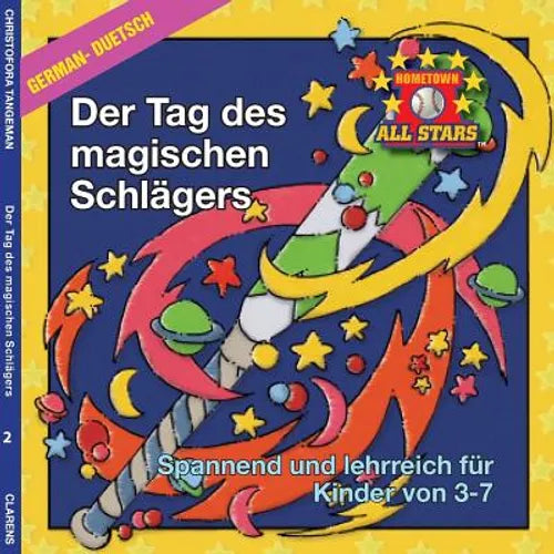 German Magic Bat Day in German: kids baseball books for ages 3-7