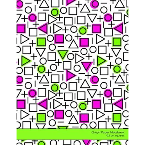 Graph Paper Notebook 0.5 CM Squares: 8.5x11 Notebook Not eBook with Neo-Memphis Cover, Graph Paper Notebook with 0.5 CM Squares, Ideal for Math, Handw