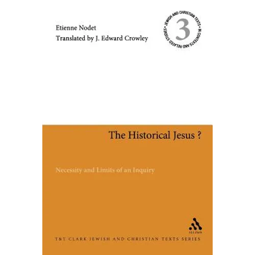 The Historical Jesus?: Necessity and Limits of an Inquiry