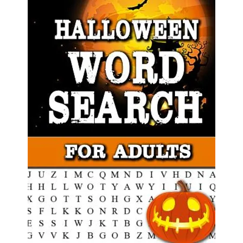 Halloween Word Search For Adults: Large Print Word Search Book For Adults Find Puzzles with Pictures And Answer Keys Spooky Halloween Activity Book