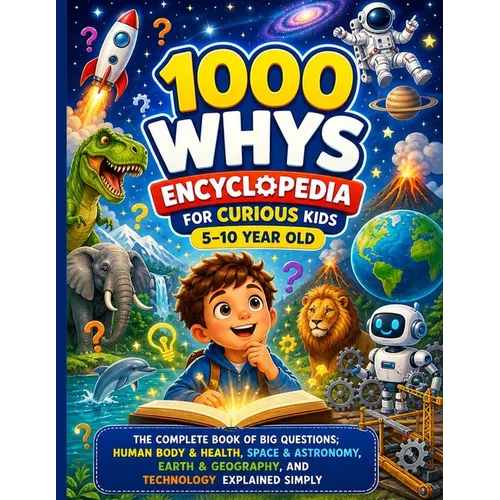 1000 Whys Encyclopedia for Curious Kids 5-10 Year Old: The Complete Book of Big Questions; Human Body & Health, Space & Astronomy, Earth & Geography,