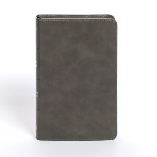 NASB Personal Size Bible, Charcoal Leathertouch