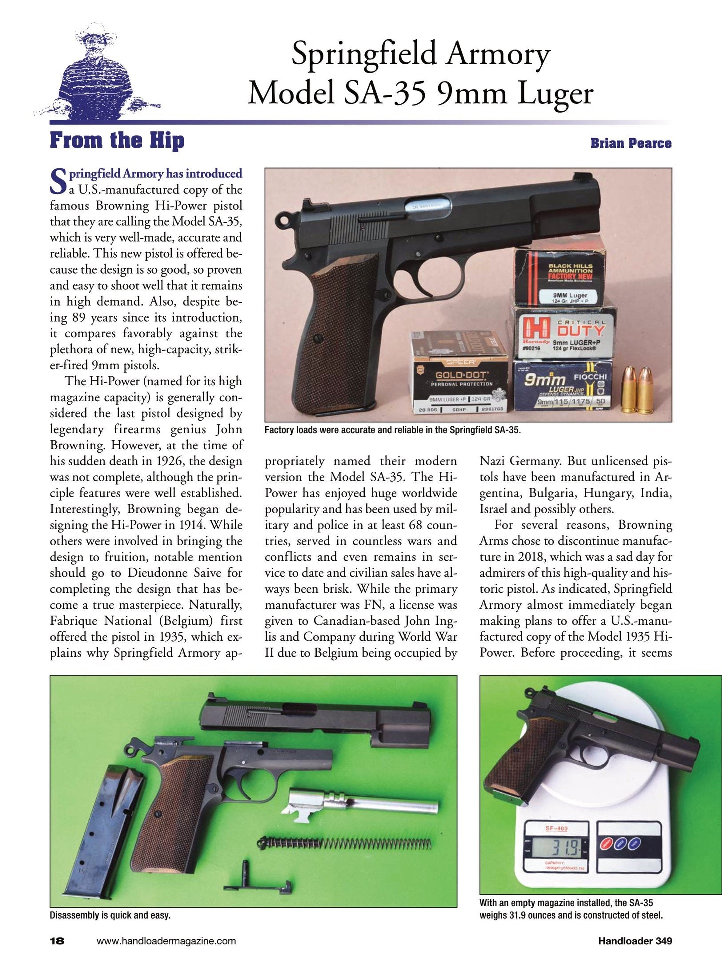 Handloader April 2024 -  The Ammunition Reloading Journal: 44 Magnum With Over 200 Loads, The 6mm Bench Rest Ackley, The Lee Loader, Cartridge Case Prep & More!