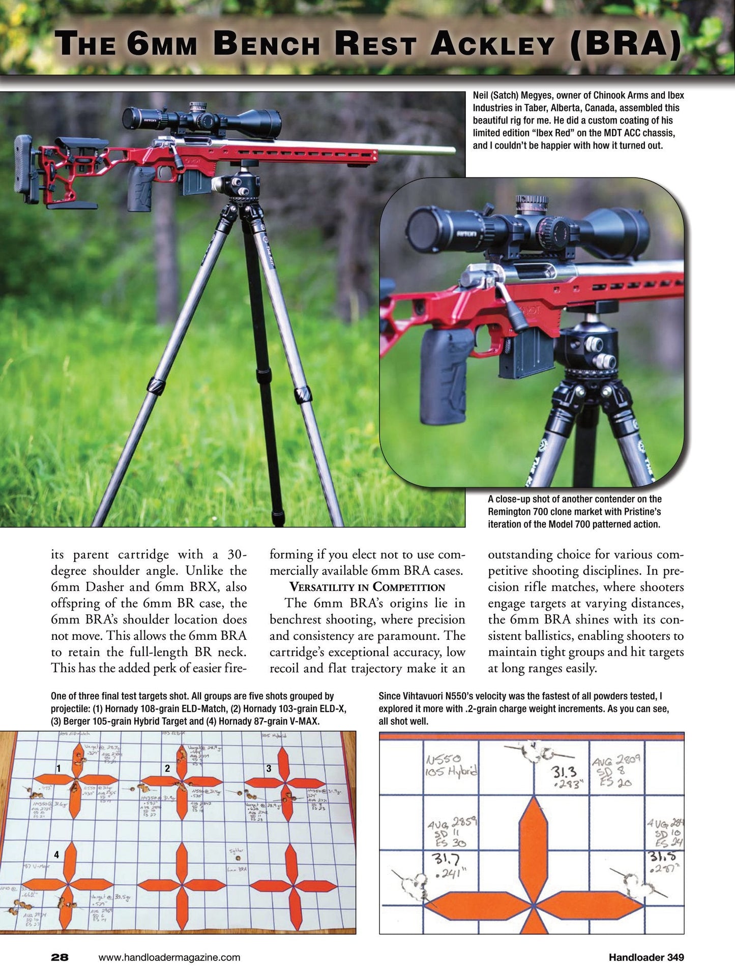 Handloader April 2024 -  The Ammunition Reloading Journal: 44 Magnum With Over 200 Loads, The 6mm Bench Rest Ackley, The Lee Loader, Cartridge Case Prep & More!