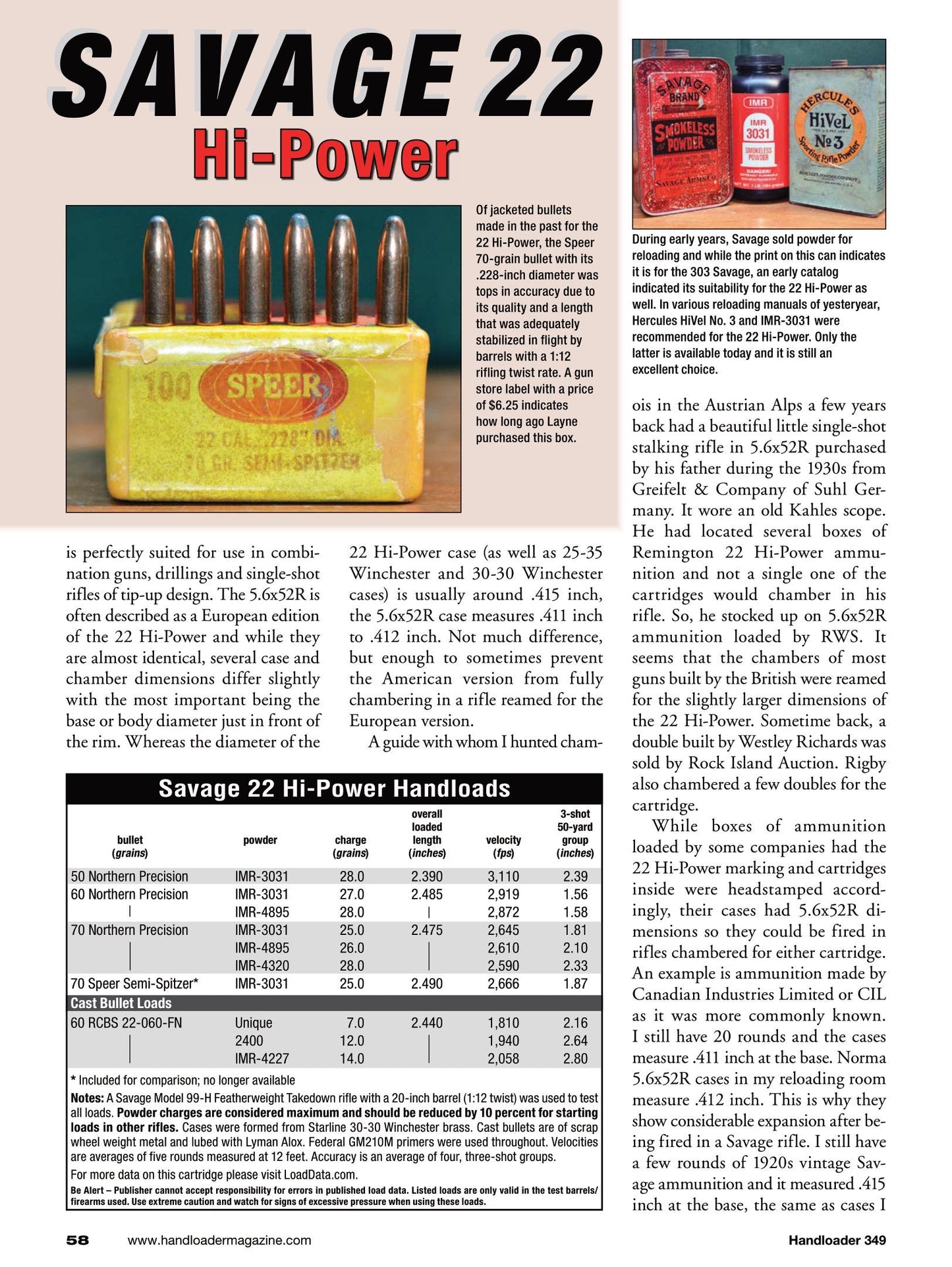 Handloader April 2024 -  The Ammunition Reloading Journal: 44 Magnum With Over 200 Loads, The 6mm Bench Rest Ackley, The Lee Loader, Cartridge Case Prep & More!