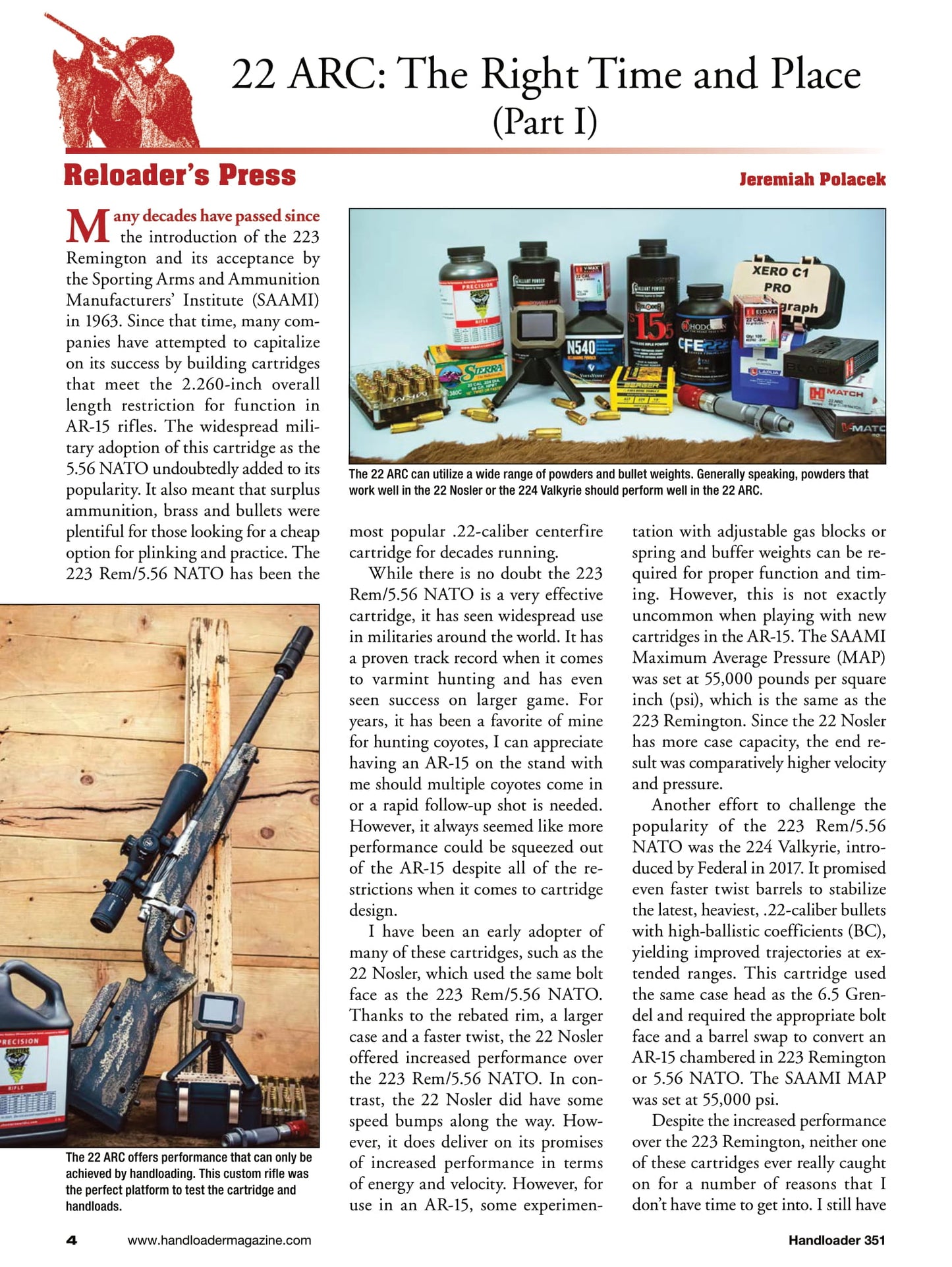 Handloader The Ammunition Reloading Journal - August 2024: Shotgun Target Loads, Legendary 220 Swift, 22 Arc Right Time & Place, Changes In Cast Revolver Bullets & More!