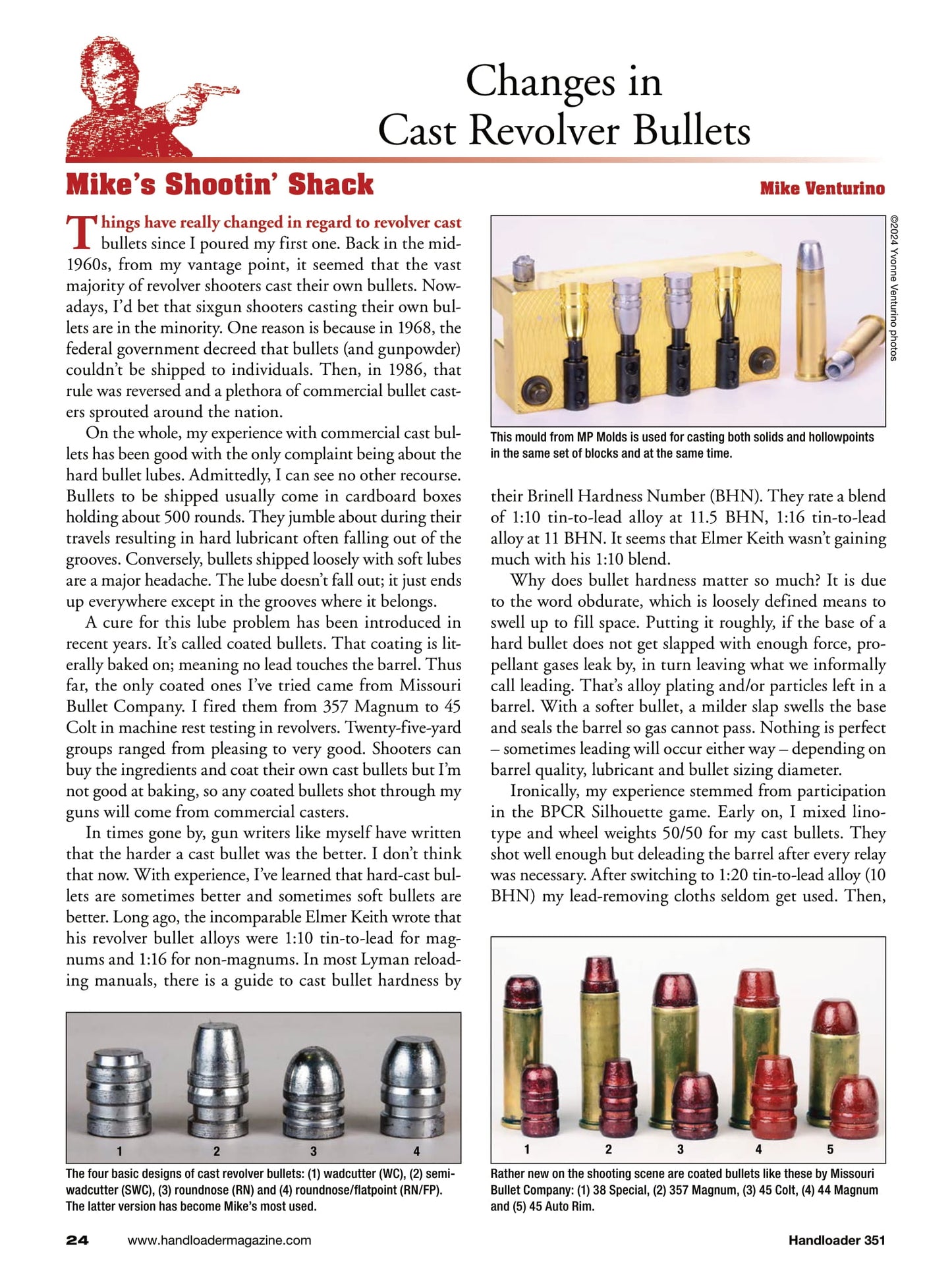 Handloader The Ammunition Reloading Journal - August 2024: Shotgun Target Loads, Legendary 220 Swift, 22 Arc Right Time & Place, Changes In Cast Revolver Bullets & More!