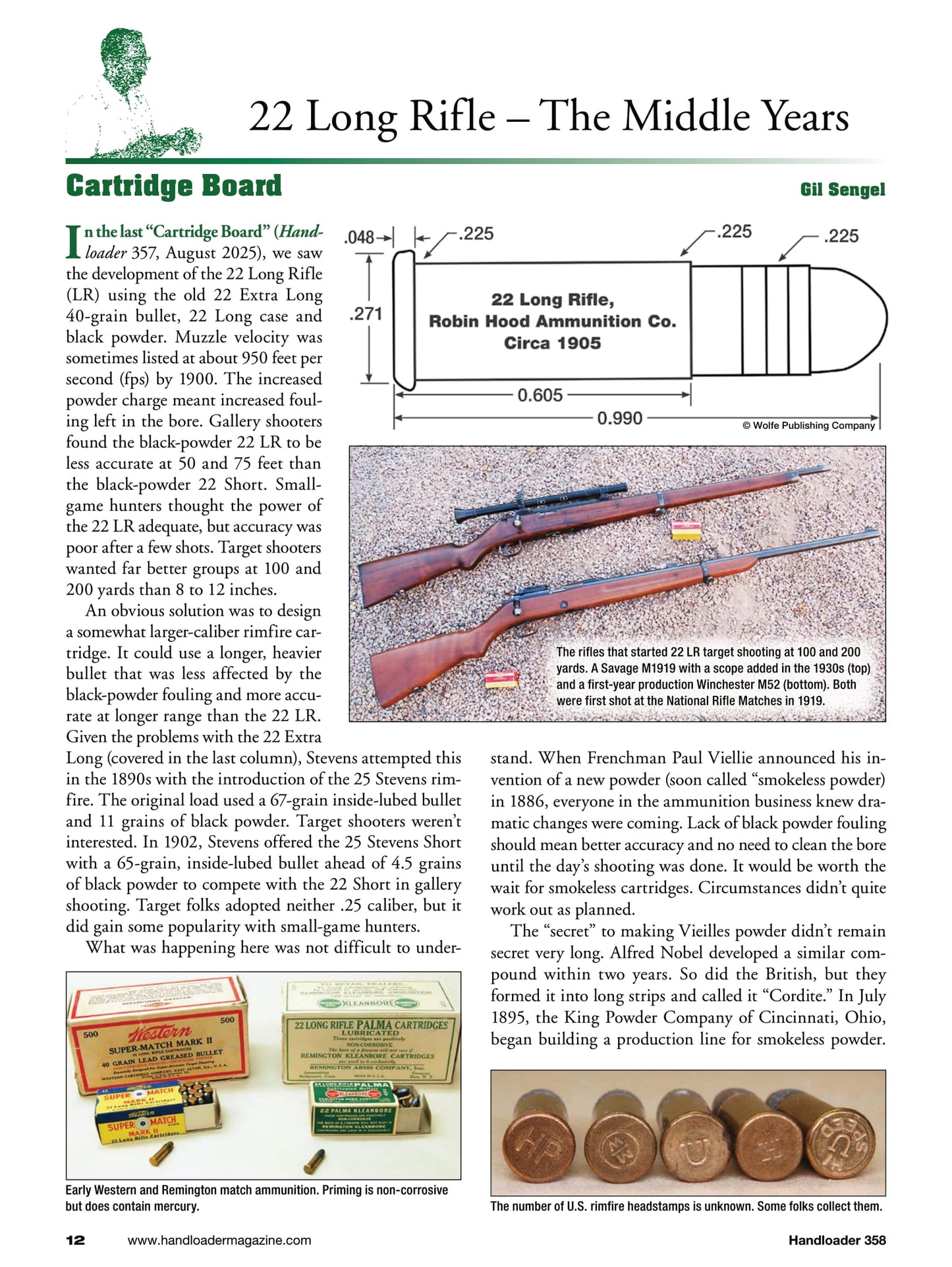 Handloader The Ammunition Reloading Journal - October 2025: GA Precision 6mm GT Handloads, Achieve Accuracy, 44 Magnum Carbines, 7mm PRC For Springfield Waypoint, 260 Remington Pet Loads & More!
