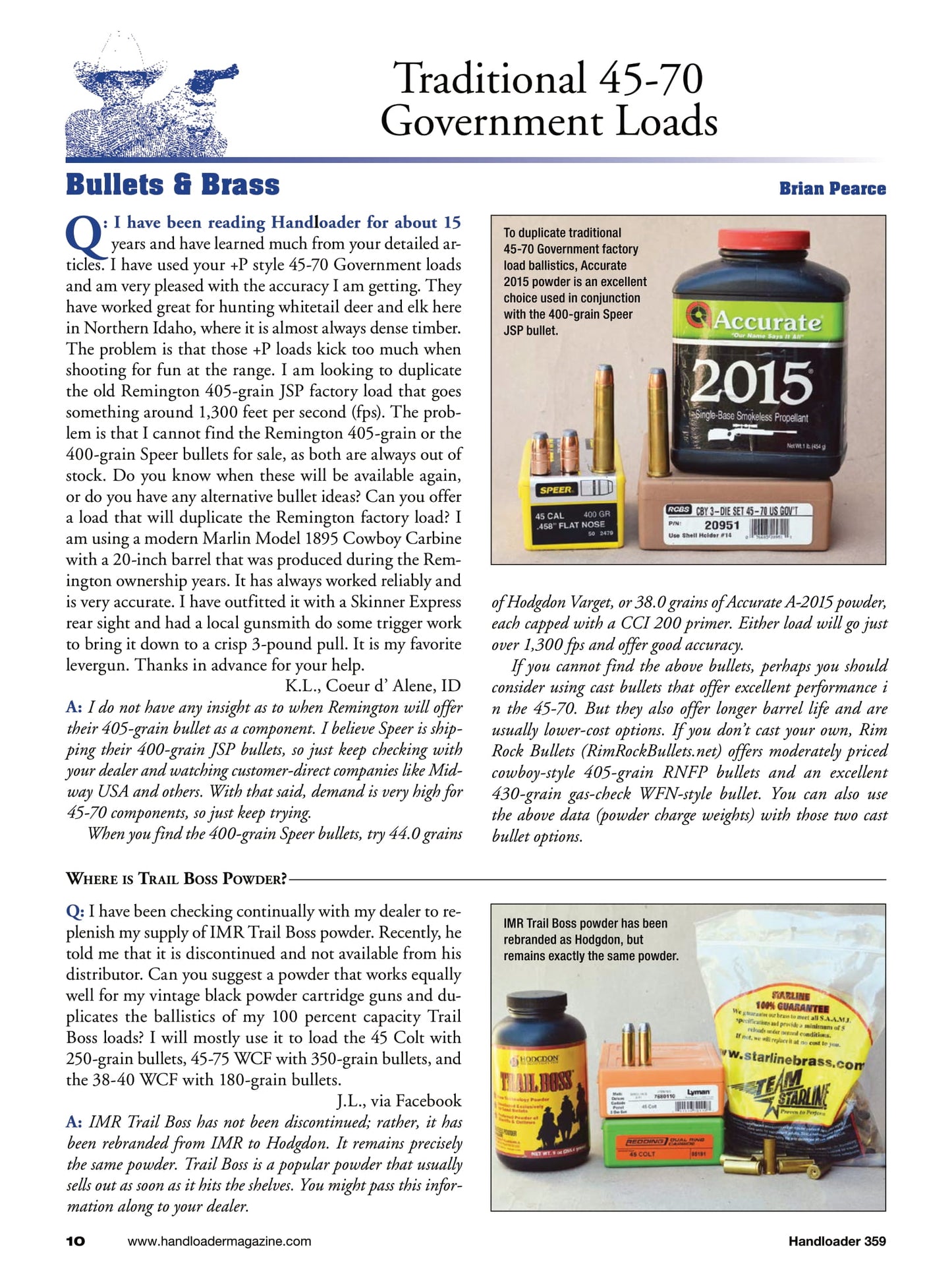 Handloader The Ammunition Reloading Journal - December 2025: John Wootter’s 25-222 Copperhead, 9mm Snake Shot, 32 Winchester Special, The Legacy Of The 300 H&H Magnum, Evolution Of Propellants & More!