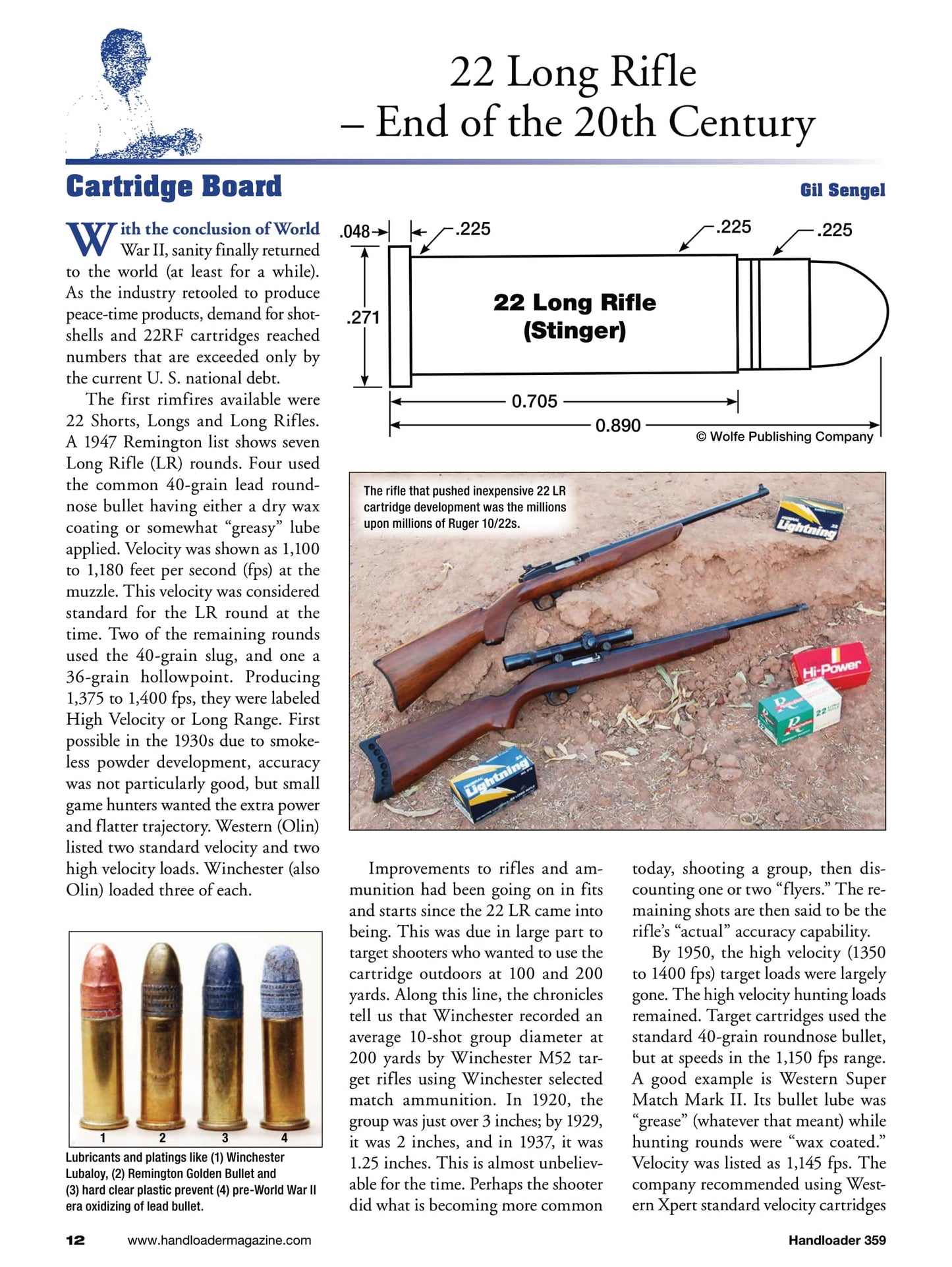 Handloader The Ammunition Reloading Journal - December 2025: John Wootter’s 25-222 Copperhead, 9mm Snake Shot, 32 Winchester Special, The Legacy Of The 300 H&H Magnum, Evolution Of Propellants & More!