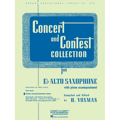 Concert and Contest Collection for Eb Alto Saxophone: Piano Accompaniment