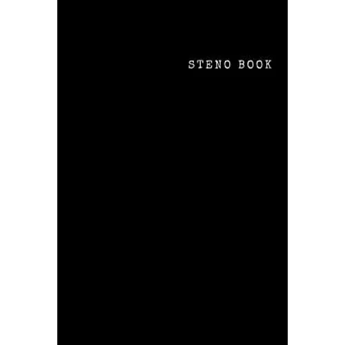 Steno Book: Steno pad, 6" x 9", Gregg Rule, White Paper, 100 Pages