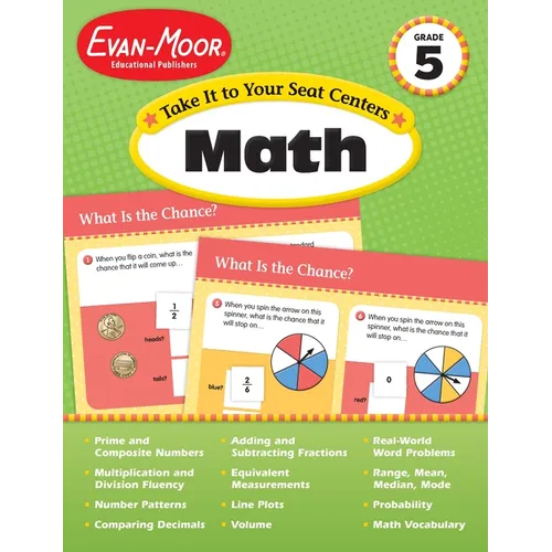 Take It to Your Seat: Math Centers, Grade 5 Teacher Resource