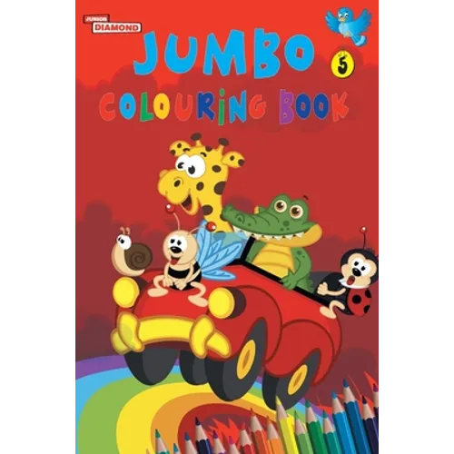 Jumbo Colouring Book 5 for 4 to 8 years old Kids Best Gift to Children for Drawing, Coloring and Painting