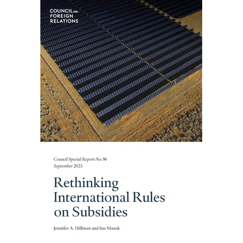 Rethinking International Rules on Subsidies