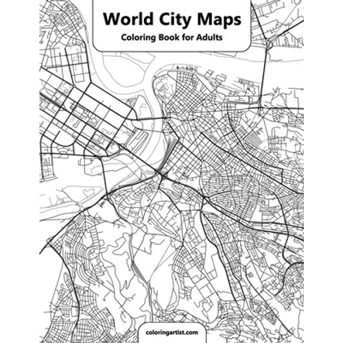 World City Maps Coloring Book for Adult