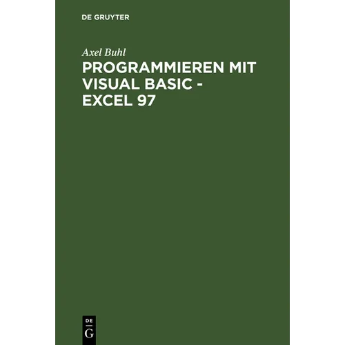 Programmieren mit Visual Basic - Excel 97