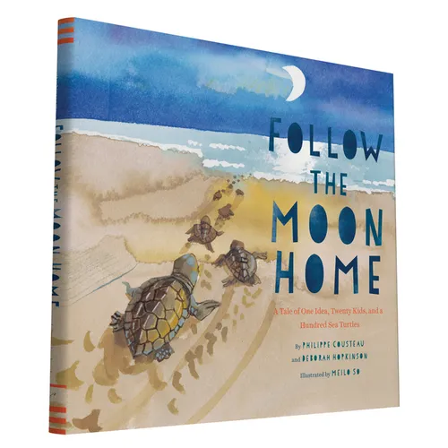 Follow the Moon Home: A Tale of One Idea, Twenty Kids, and a Hundred Sea Turtles (Children's Story Books, Sea Turtle Gifts, Moon Books for Kids, Child